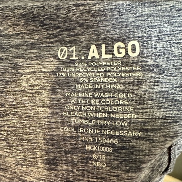 Men's 01.ALGO UV SPF 40 Moisture Wicking Performance Shirt LS Blue XL lot of 2 - Picture 9 of 10